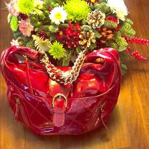 Marco Buggiani ❤️Genuine Red Patent Leather Bag❤️